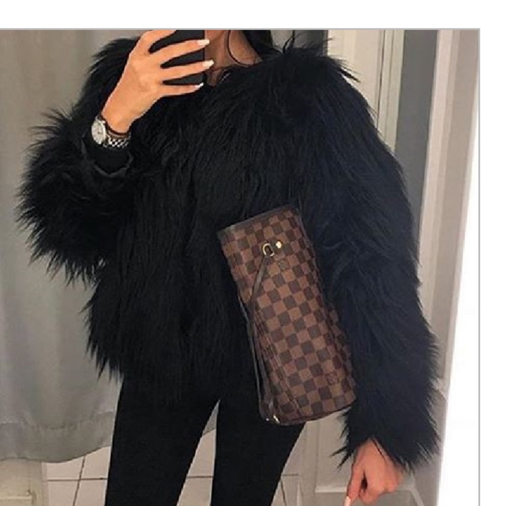 Black Faux Fur
